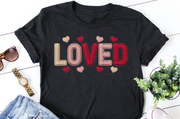 Download Loved Faux Yarn Valentines Png - Valentines png Collection
