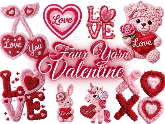 Download Valentine Png Faux Yarn Valentines Png - Valentines png Collection